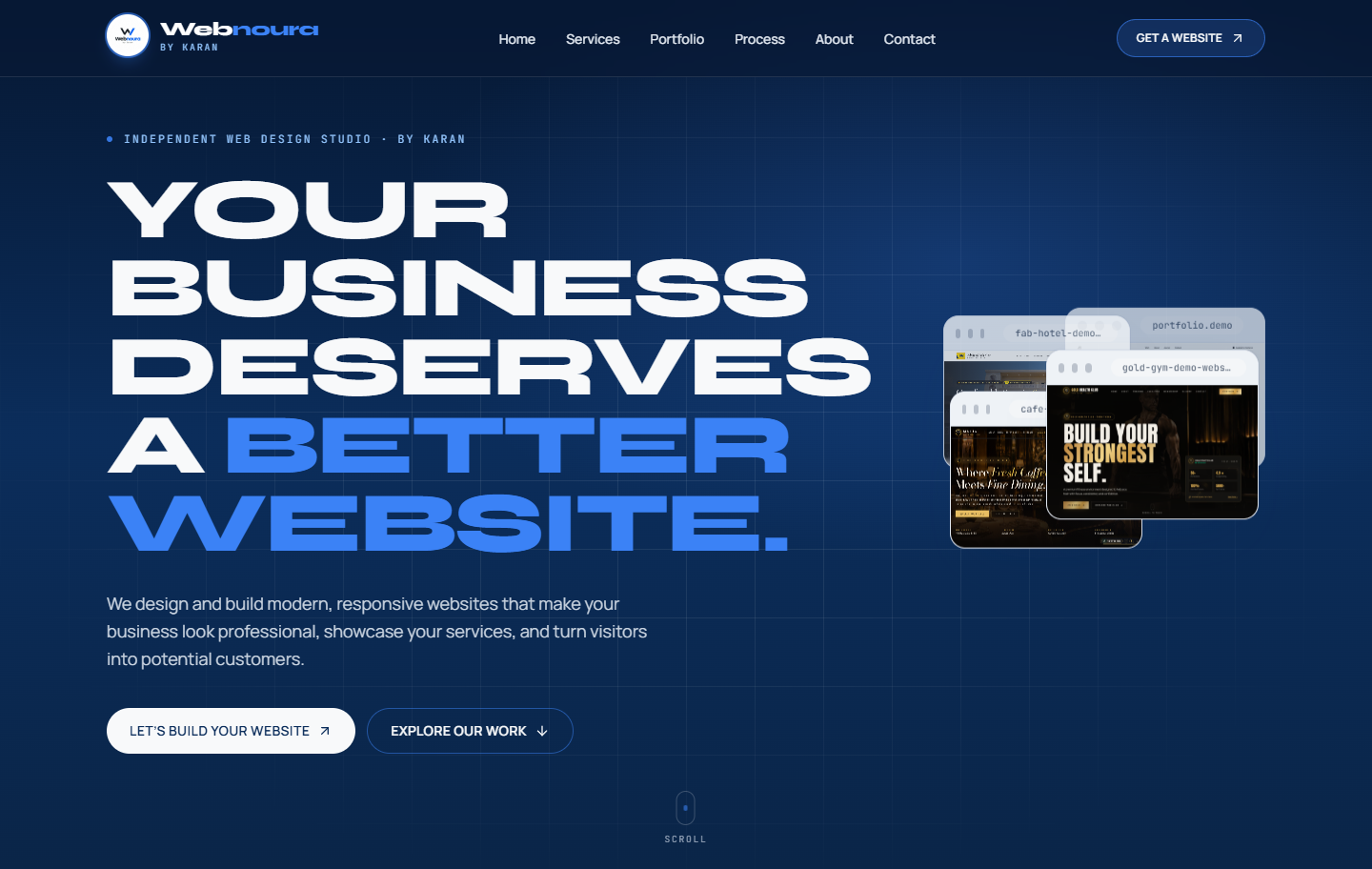 WebNoura studio website preview